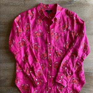 J. Crew Ratti linen boy shirt in king crab print | 6